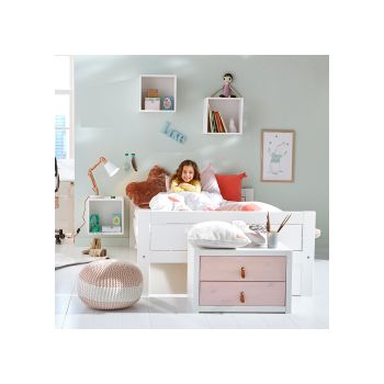 Lifetime Kids Low Luxury Small Double Bed - Lifetime White