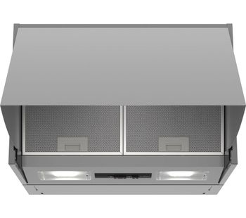 BOSCH Serie 2 DEM63AC00B Integrated Cooker Hood - Silver, Silver