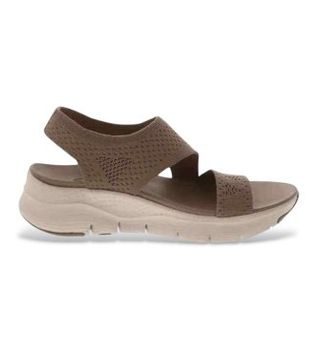 Skechers para mujer. 119458 Sandalias Arch Fit - Brightest Day marrón (39), 3 a 5cm, Ninguno, Casual