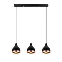 lampara de techo yildo-7041 cobre negro metal 65x14x31-111 cm
