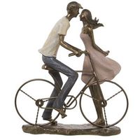 figura resina pareja con bicicle ta