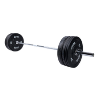 core juego de barra y pesas bumper 100kg