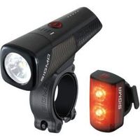 sigma kit de luces delantera buster 800 trasera rl 80 led usb negro
