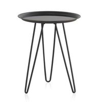 mesa baja de metal con tapa de metal