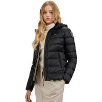 blauer chaqueta chaqueta corta acolchada pluma charme para mujer
