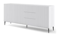 comoda efecto madera blanco y negro led