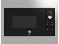 reacondicionado seminuevo muy bueno microondas intefrable - balay 3cg5142x3 800 w 5 niveles 20 l negroacero inoxidable