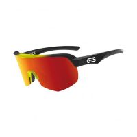 ges ges gafas de sol alpha negra amarilla montura termoplastica diseno envolvente
