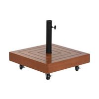 base parasol eucalipto 48x48x39 40kg ruedas 58mm