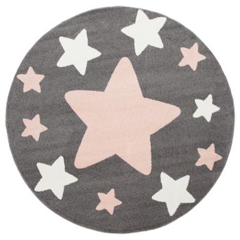 Alfombra infantil Caprise gris  200 cm redondo