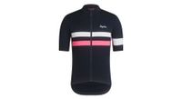maillot manches courtes rapha brevet bleu azul marino rosa