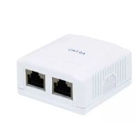 lapara roseta de superficie 2 x rj-45 cat 6a ftp