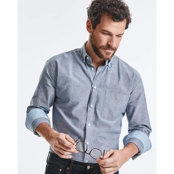 Russell Collection Camisa manga larga R920M para hombre