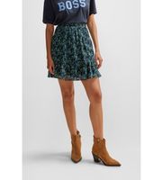 boss para mujer 50507616 falda vistula azul 36 casual multicolor poliester