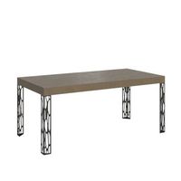 mesa extensible 80x160244 cm ghibli gris paloma estructura antracita