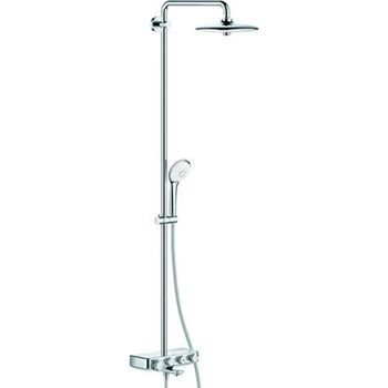 Sistema De Ducha Con Termostato Para Baño Ducha Grohe Euphoria Smartcontrol System 260 Mono Chrome, 26510000