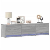 mueble de tv  mueble de salon  gabinete de tv gris sonoma 165 x 34 x 40 cm madera de ingenieria