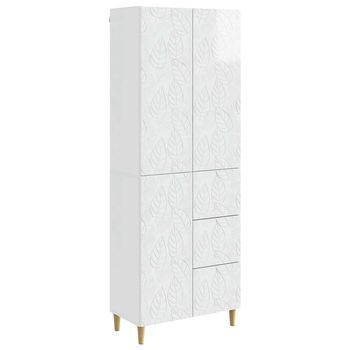 2 Uds. Blanco Brillante Vidaxl