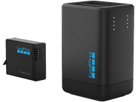 cargador bateria - gopro doble cargador  bateria enduro 2 capacidad 2150 mah compatible con hero13 black negro