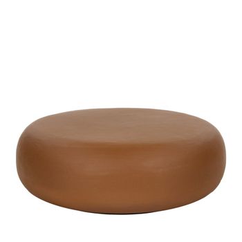 Mesa auxiliar de escayola marrón