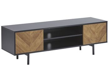 Mueble tv  marrón negro