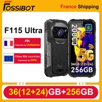 telefono resistente fossibot 5g f-115 ultra 36gb1224256gb pantalla de 678 pulgadas 120hz 20000mah vision termica telemetro laser de 1200m android 16