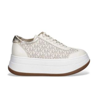 Michael Kors para mujer. 43T5HYFS2L Zapatillas Hayes beige (41), 5 a 8cm, Cordones, Casual
