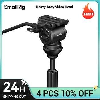 Cabezal de Video SmallRig de Alta Resistencia, Inclinación Ajustable sin Escalonamientos, Orificios Roscados Integrados para Fijación con Brazo Mágico, Carga Máxima 10 kg, 6551