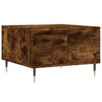 mesa de cafe - mesa de centro madera contrachapada roble ahumado 55x55x365 cm