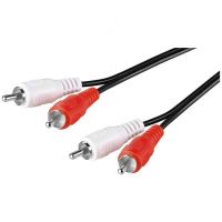 goobay cable de audio 2xrca machomacho 5m negro