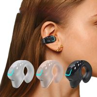 auriculares inalambricos bluetooth con clip para la oreja auriculares de conduccion osea de alta calidad auriculares deportivos tws con cancelacion de ruido y microfono