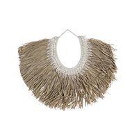 decoracion pared fibra conchas 70x3x57 marron