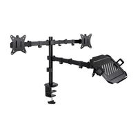 tooq db1202tn-b soporte mesa 2 pantallas portatil