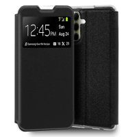 cool funda flip cover liso negro para samsung a356 galaxy a35 5g