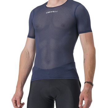 Camiseta Interior Castelli Pro Mesh 2.0 Manga corta Azul, Talla L