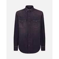 dondup camisa manga larga uc343r df0272u-lp6 du 800 black para hombre
