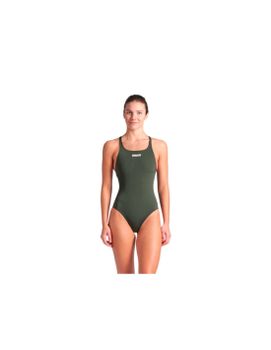 Bañador de Natación Arena Team Swimsuit Swim Mujer Verde