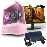 pc racing pack gaming rosa amd ryzen 5 8600g16gb1tb ssd  monitor 24 fullhd  combo gaming