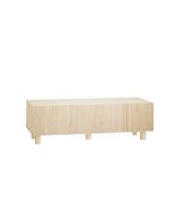 mueble tv de madera de abeto y pino en tono natural 152x42cm