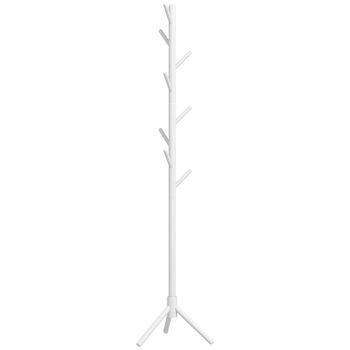 Perchero de pie 40x40x165 cm blanco