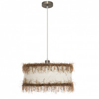 fabrilamp lampara serie hilos de 1xe27 acabado beige 40d de