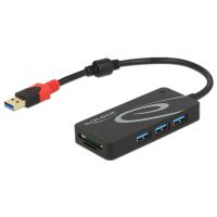 hub usb tragant 62899 con 3 puertos usb 32 y lector de tarjetas