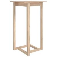 mesa alta de bar de madera maciza de pino 60x60x110 cm vidaxl