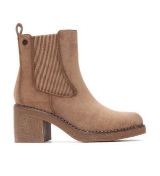 Refresh para mujer. 17303902-BEIGE Botines 173039 beige (39), 5 a 8cm, Cremallera, Casual