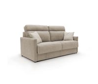 margot sofa cama convertible en tela suave impermeable 176 cm mat 140x197 beige