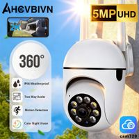 camara ip ptz de 5mp con app cam720 camara de seguridad inteligente para exteriores e interiores vigilancia wifi cctv con vision nocturna en color audio bidireccional hd inalambrico