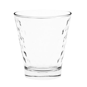 Vaso de vidrio de panal