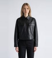 weekend max mara para mujer 2625446021650 chaqueta de cuero piovra negro 42 casual piel