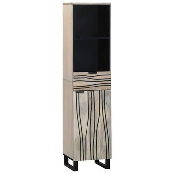 Armario De Lavabo | Mueble De Lavabo Para Baño Con Estante 38 X 33 X 160 Cm