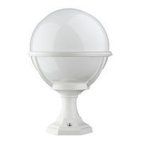 dopo lighting - baliza de jardin clic-clac globo ip43 e27 mx 42w blanco